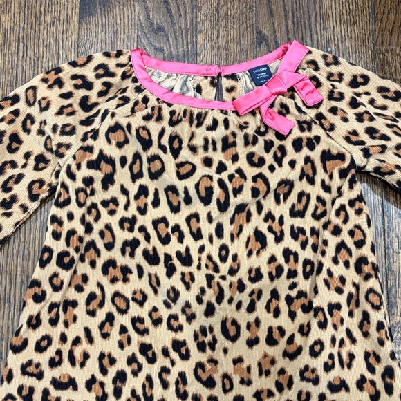 Baby Gap Leopard Print Dress with Pink Accents size 18-24 months - Picture 2 of 4